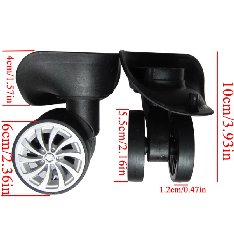 1Pair New Luggage Bag Replacement Wheels Suitcase DIY Black Wheels Bags Accessories Trunk Hot Trolley Funny Wheel Fashion Hot
1Pair New Luggage Bag Replacement Wheels Suitcase DIY Black Wheels Bags Accessories Trunk Hot Trolley Funny Wheel Fashion Hot
