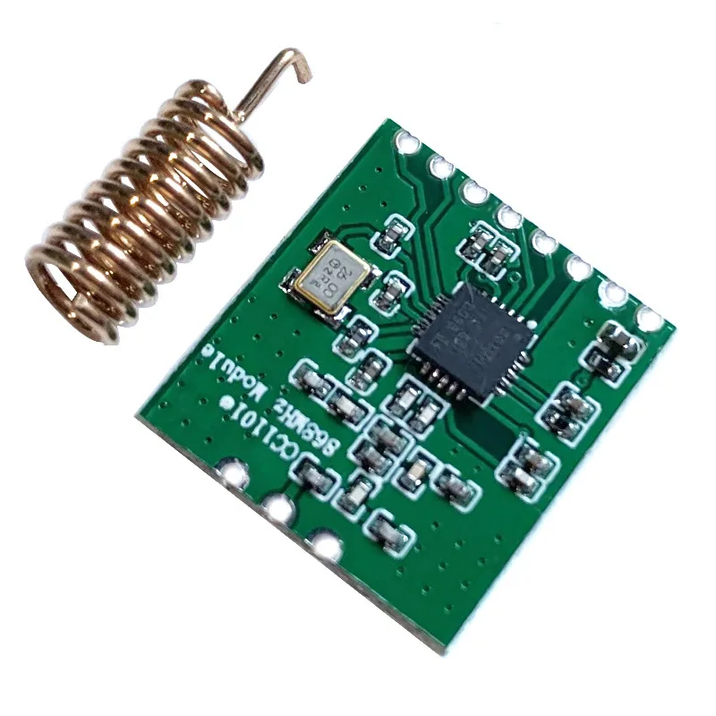 

CC1101 Intelligent Industrial Wireless RF Communication Module SPI Transceiver Module 868MHz Small Volume SMD Type