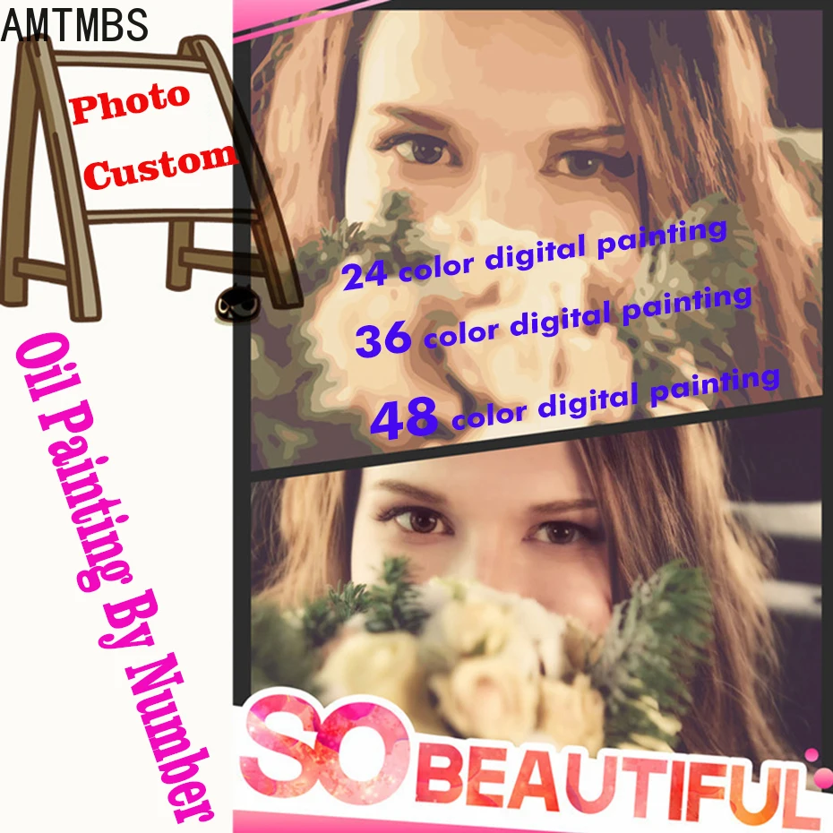 AMTMBS 24/36/48 Colors Personality Photo Custom Painting By Numbers Picture Drawing On Canvas Coloring By Numbers Wall Art Decor
AMTMBS 24/36/48 Colors Personality Photo Custom Painting By Numbers Picture Drawing On Canvas Coloring By Numbers Wall Art Decor