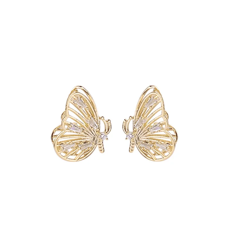 JP22 S925 Sterling Silver Needles Stud Earrings Hollow Zircon Flying Butterfly Earrings Korean New Design Female Fashion Jewelry
JP22 S925 Sterling Silver Needles Stud Earrings Hollow Zircon Flying Butterfly Earrings Korean New Design Female Fashion Jewelry