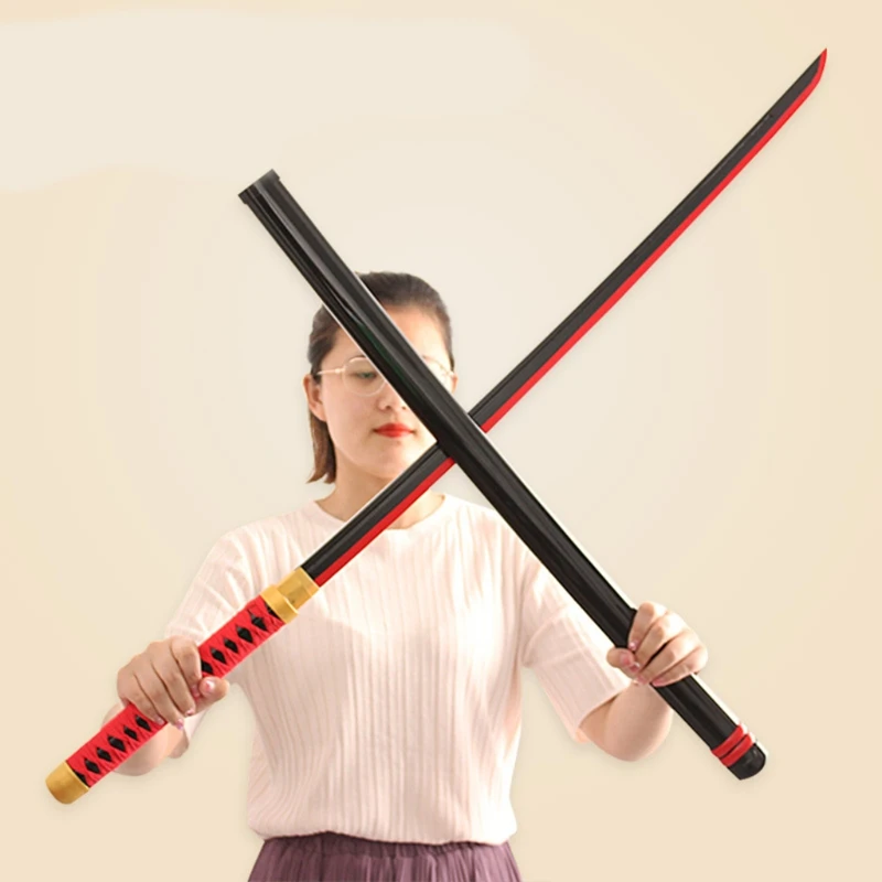 

Wooden Sword Handmade Japanese Katana Samurai Swords Halloween Prop Anime Cosplay Swords Wooden Unedged Sword