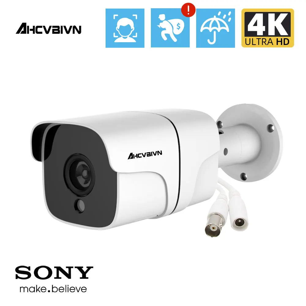 

4K аналоговая камера видеонаблюдения наружная Водонепроницаемая ИК-камера ночного видения 8 Мп видеонаблюдения стандартная камера AHD DVR с да...