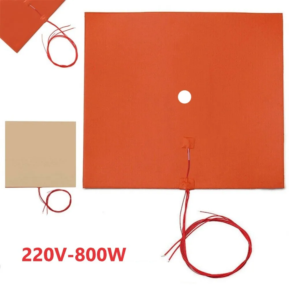 330*330mm 220V 800W Silicone Heater Mat Pad For Printer Heated Bed Square Rubber Heat Mat Heated Bed Plate Flexible Waterproof
330*330mm 220V 800W Silicone Heater Mat Pad For Printer Heated Bed Square Rubber Heat Mat Heated Bed Plate Flexible Waterproof