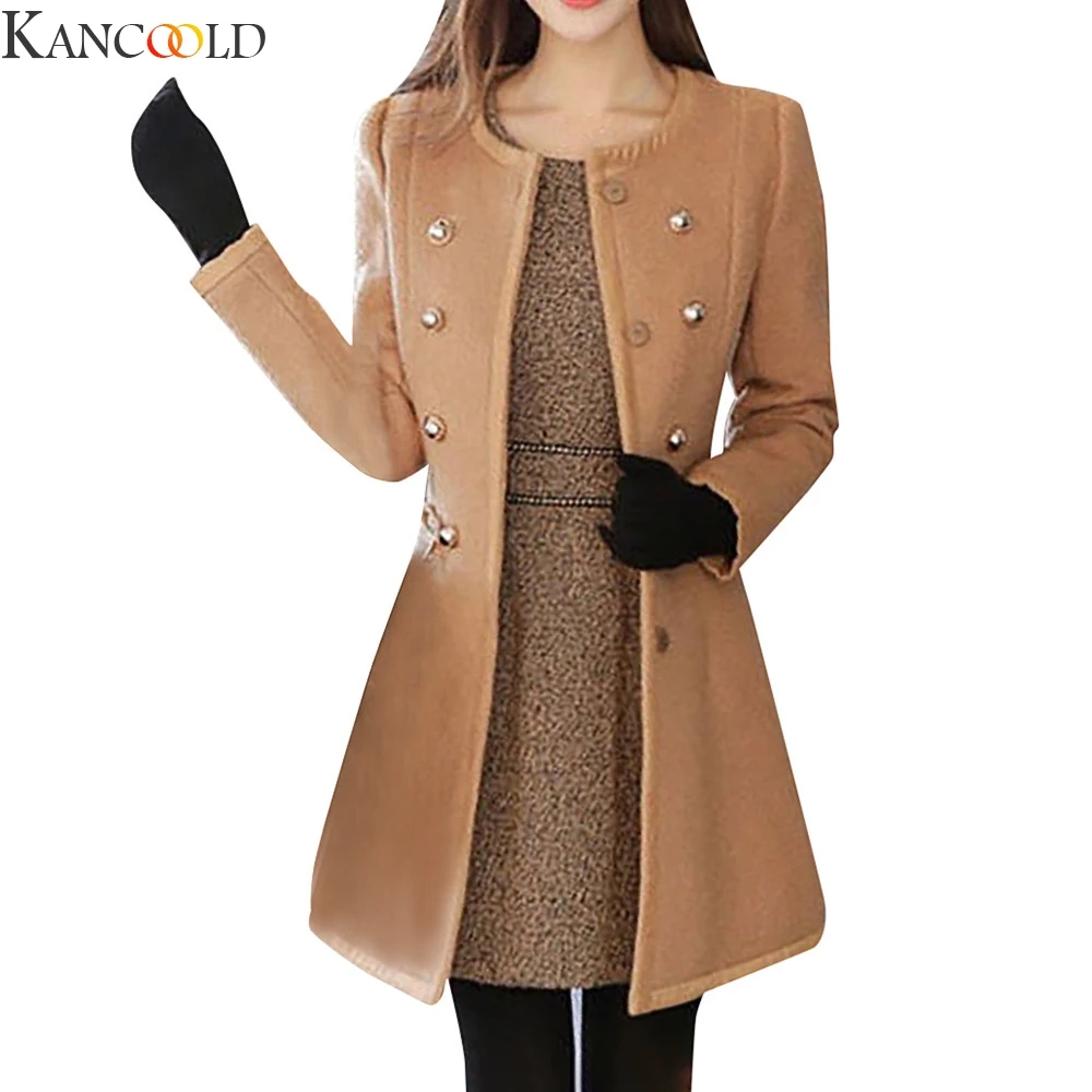 KANCOOLD Korean Version Women Long Sleeve Mid-Long Blazer Jacket Warm Thicken Large Pockets Coat female Outwear Winter | Женская одежда