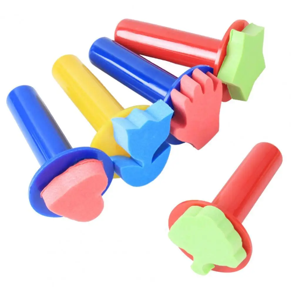 5Pcs Sponge Stamps Cute Shape Easy Using Plastic Handle Kids DIY Craft Painting Stamp Brushes for Drawing Doodle Pattern Toys
5Pcs Sponge Stamps Cute Shape Easy Using Plastic Handle Kids DIY Craft Painting Stamp Brushes for Drawing Doodle Pattern Toys