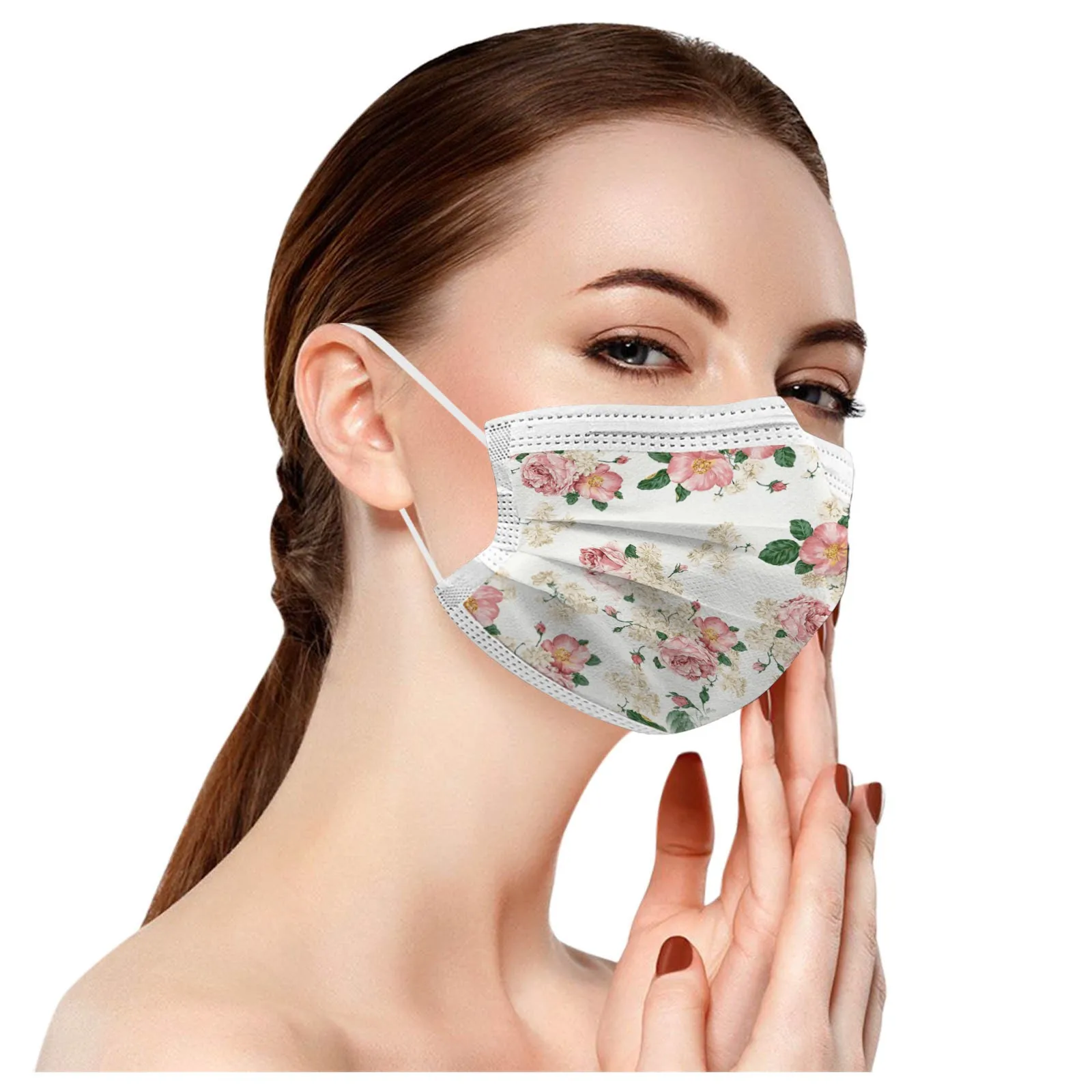 100PC Adult Mask Elegant Flower Prints Disposable Mouth-muffle 3 Layer Ply Pollution Protection Filter Dustproof Windproof Mask
100PC Adult Mask Elegant Flower Prints Disposable Mouth-muffle 3 Layer Ply Pollution Protection Filter Dustproof Windproof Mask