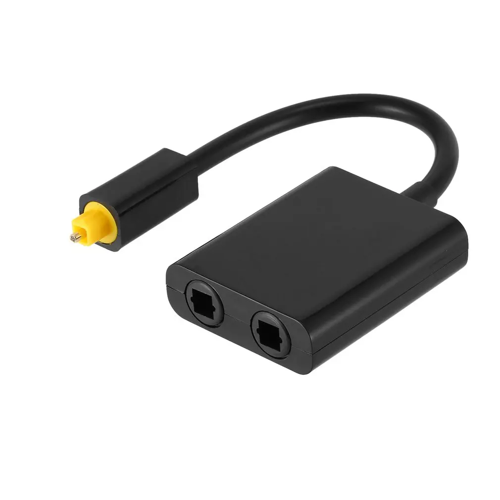 Digital Optical Fiber Optic Audio Cable 1 in 2 Out Splitter Adapter Black Switcher Converter Portable
Digital Optical Fiber Optic Audio Cable 1 in 2 Out Splitter Adapter Black Switcher Converter Portable