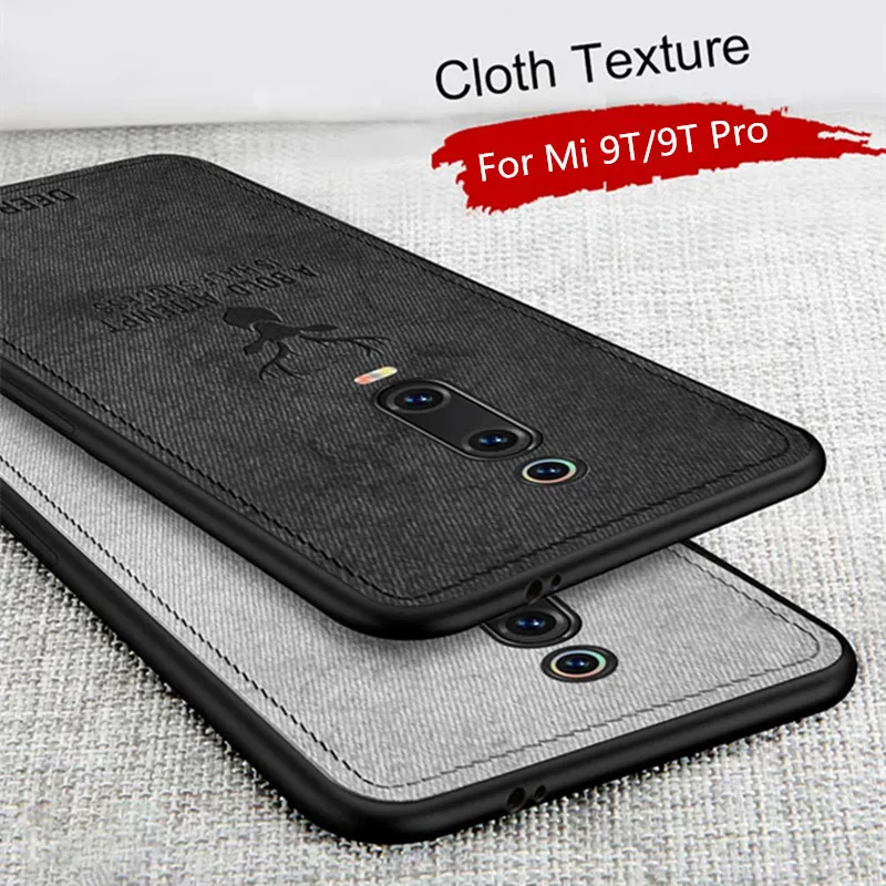 TPU Case For Xiaomi Mi 9t Pro Bumper Shockproof Soft Cloth Fabric Silicon Phone Cover on 9 t |