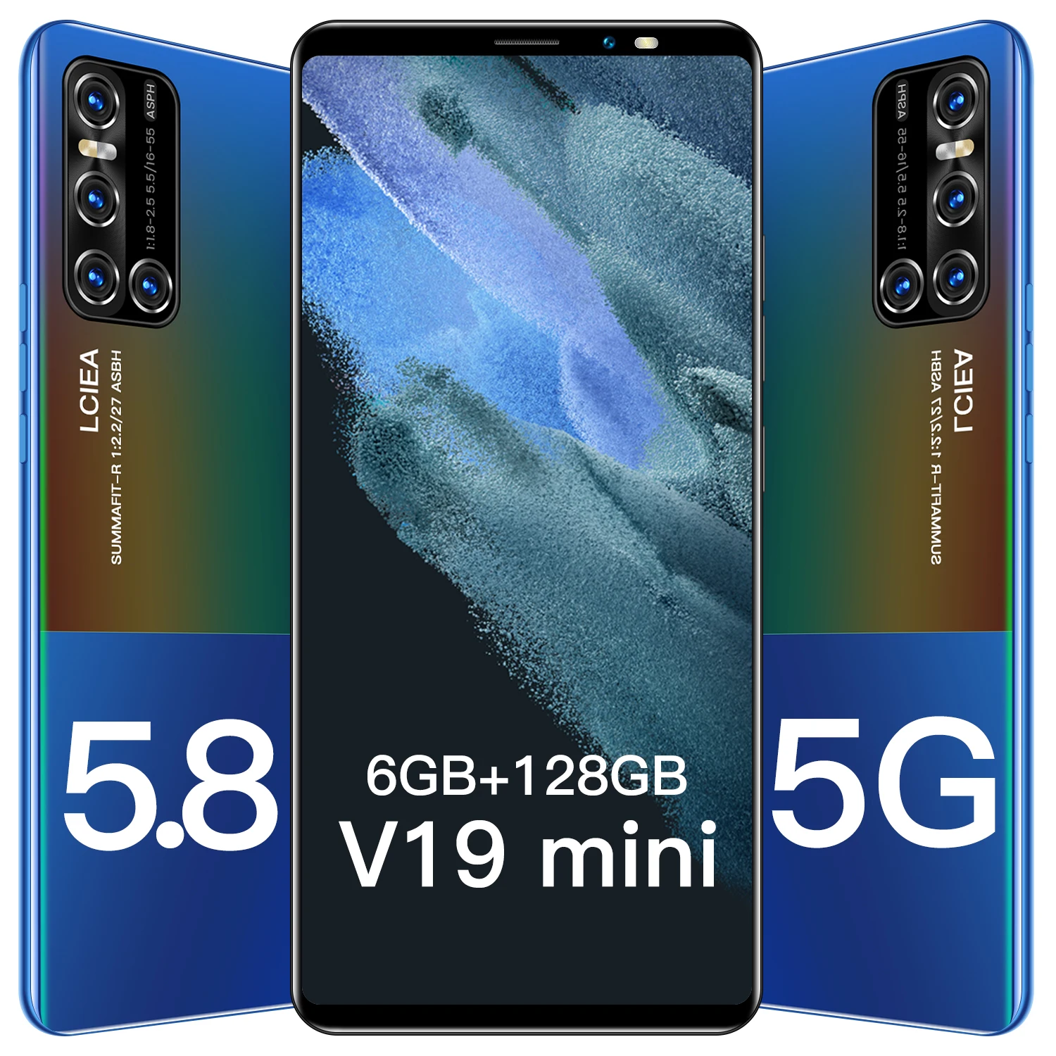 New Arrival 2021 V19MINI Smartphone 5.8 Inch 6GB 128GB 4500mAh Andriod 10 Mobile Phone 18MP+24MP Dual SIM 8 Core Celular MTK6598
New Arrival 2021 V19MINI Smartphone 5.8 Inch 6GB 128GB 4500mAh Andriod 10 Mobile Phone 18MP+24MP Dual SIM 8 Core Celular MTK6598