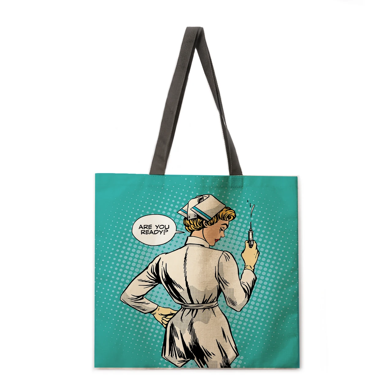 Nurse image ladies printed tote bag linen bag casual tote bag outdoor beach bag reusable shopping bag tote bag
Nurse image ladies printed tote bag linen bag casual tote bag outdoor beach bag reusable shopping bag tote bag
