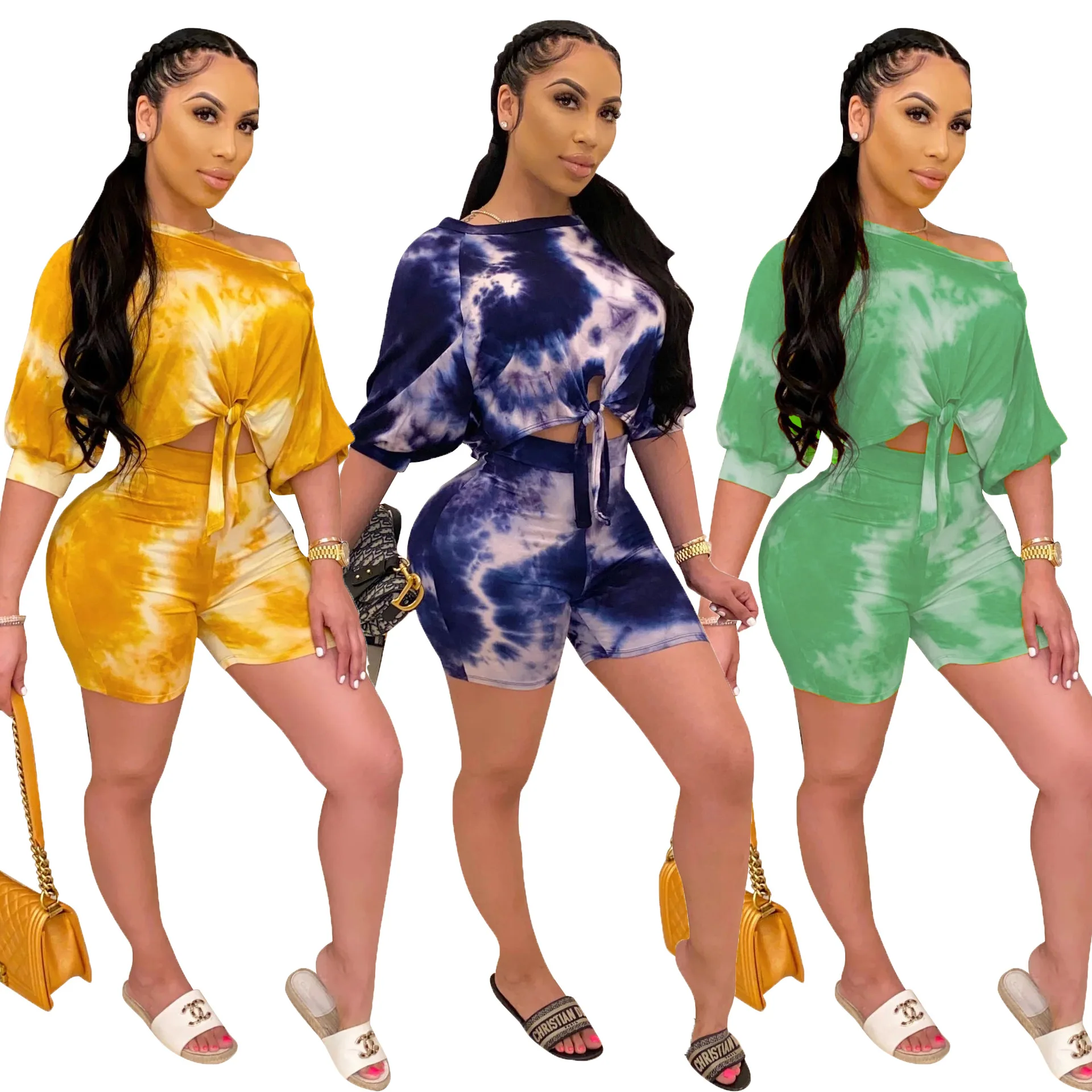 2020 Summer Women Two Pieces Set Tracksuits Half Sleeve O-Neck Tops+Shorts Suits Sexy Night Joggers Print Sporty Outfits S-2XL
2020 Summer Women Two Pieces Set Tracksuits Half Sleeve O-Neck Tops+Shorts Suits Sexy Night Joggers Print Sporty Outfits S-2XL