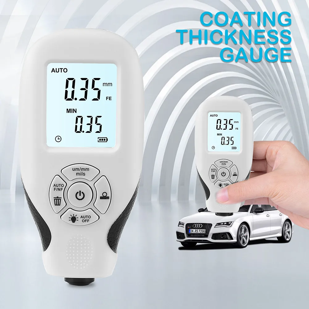 Digital Coating Thickness Gauge With Backlight LCD Car Paint Making Meter Sensors Film Tester Pachometer Measuring Instruments
Digital Coating Thickness Gauge With Backlight LCD Car Paint Making Meter Sensors Film Tester Pachometer Measuring Instruments