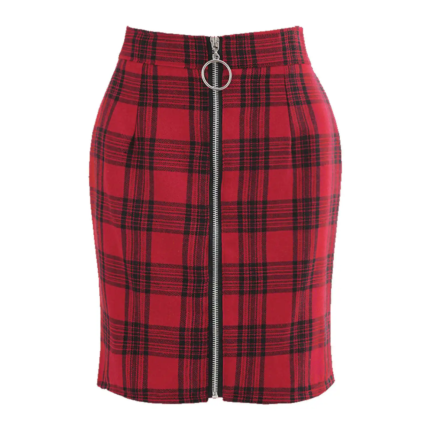 Fall / Winter 2020 Women's Fashion Sexy High Waist Zipper Skirt with Plaid Buttock Skirt 
Fall / Winter 2020 Women's Fashion Sexy High Waist Zipper Skirt with Plaid Buttock Skirt