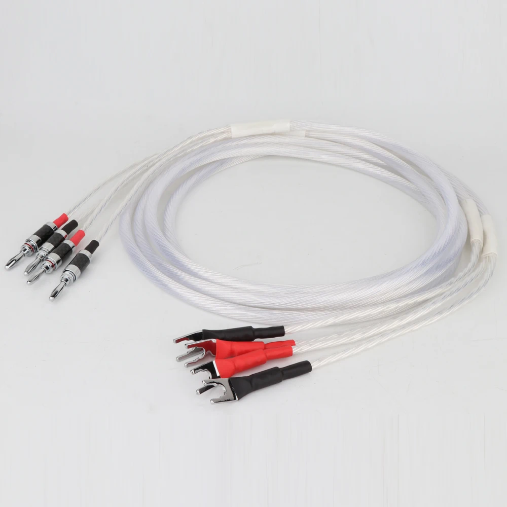 Hi-end Pair HiFi Audio Speaker Cable Silver Plated with Banana Plug Y Spade Plug Banana to Banana Cable Loudspeaker Wire HiFi
Hi-end Pair HiFi Audio Speaker Cable Silver Plated with Banana Plug Y Spade Plug Banana to Banana Cable Loudspeaker Wire HiFi