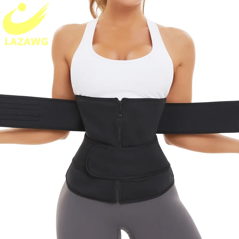 LAZAWG Women Waist Trainer Strap Belt Neoprene Belt Weight Loss Sweat Fat Burning Shaper Tummy Control Workout Slimming Cinchers
LAZAWG Women Waist Trainer Strap Belt Neoprene Belt Weight Loss Sweat Fat Burning Shaper Tummy Control Workout Slimming Cinchers