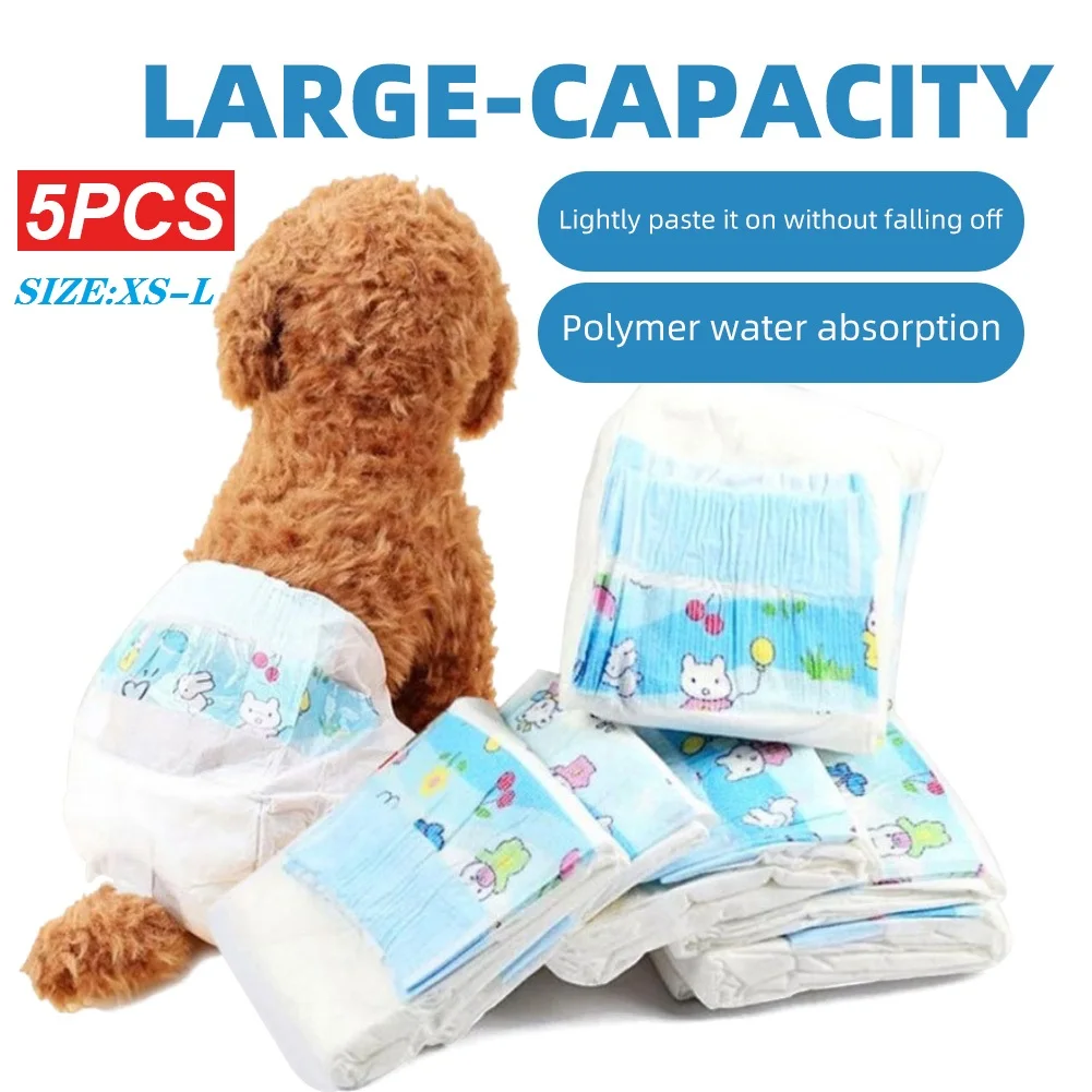 5pcs XS-L Disposable Pet Diaper Multi-layer Structure Super Absorbent Wrap Diaper Big Small Dogs Cats Dropshipping
5pcs XS-L Disposable Pet Diaper Multi-layer Structure Super Absorbent Wrap Diaper Big Small Dogs Cats Dropshipping