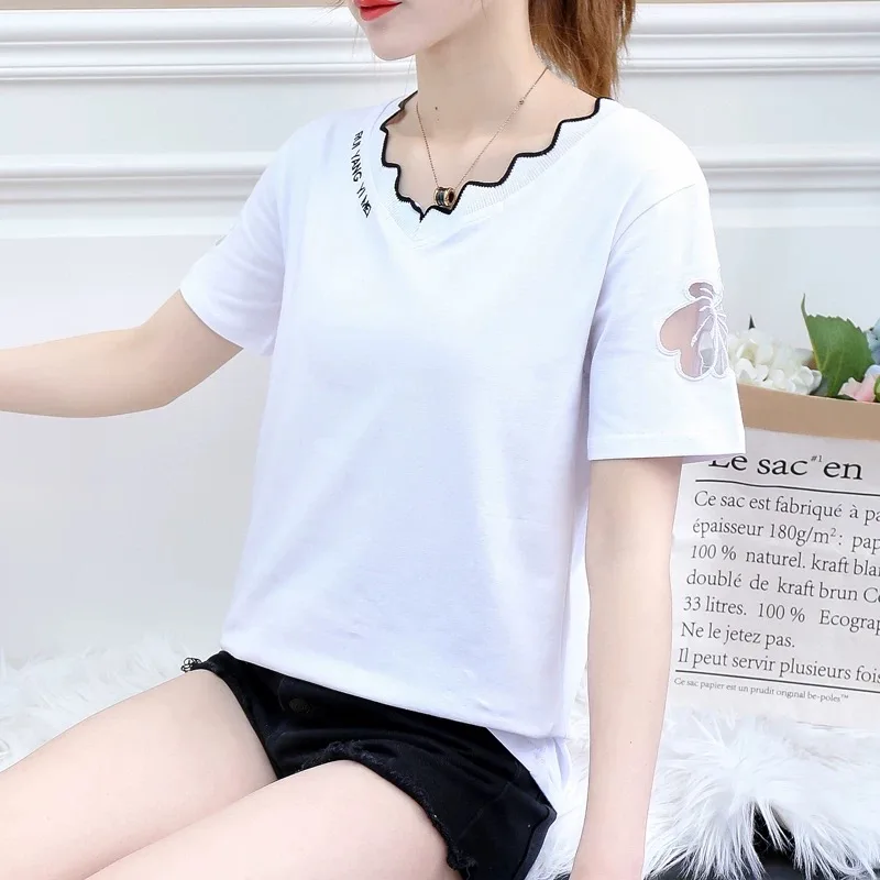 Fashion Logo Printing T Shirts Women's Short Sleeve Fashion 100% cotton Female T-Shirts
Fashion Logo Printing T Shirts Women's Short Sleeve Fashion 100% cotton Female T-Shirts