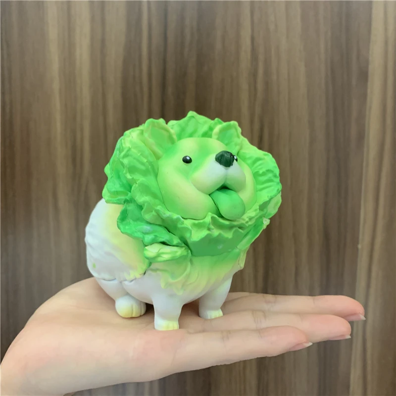 New Vegetable Wizard Chinese Cabbage Dog Cute Figure Creative Cabbage Dog Statue Dog PVC Model Gift Home Decoration 10cm 
New Vegetable Wizard Chinese Cabbage Dog Cute Figure Creative Cabbage Dog Statue Dog PVC Model Gift Home Decoration 10cm