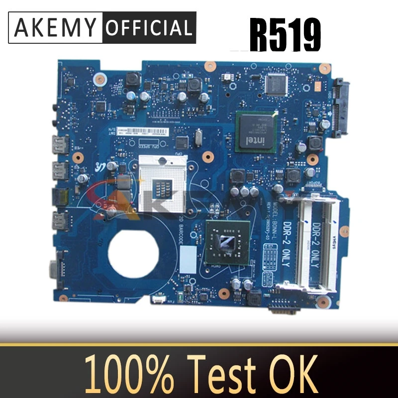 AKEMY LAPTOP MOTHERBOARD for SAMSUNG R519 BA92-05696A BA41-01105A INTEL GL40 GMA X4500 DDR2 Mainboard free shipping
AKEMY LAPTOP MOTHERBOARD for SAMSUNG R519 BA92-05696A BA41-01105A INTEL GL40 GMA X4500 DDR2 Mainboard free shipping