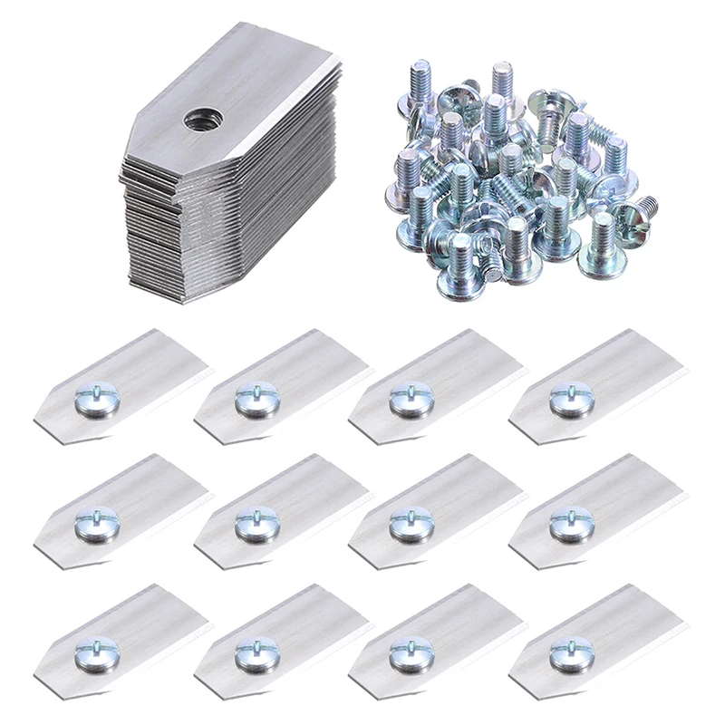 30pcs 0.75 Stainless Steel Lawnmower Blade Trimmer Cutter Piece Replacements Grass Trimmer Blades
30pcs 0.75 Stainless Steel Lawnmower Blade Trimmer Cutter Piece Replacements Grass Trimmer Blades