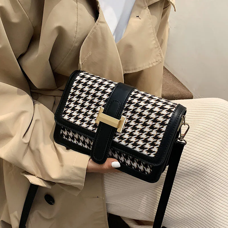 Vintage Houndstooth Women Shoulder Bag Winter Trend Messenger Bags Retro PU Leather Crossbody Bags for Women Lipstick Bag Female
Vintage Houndstooth Women Shoulder Bag Winter Trend Messenger Bags Retro PU Leather Crossbody Bags for Women Lipstick Bag Female