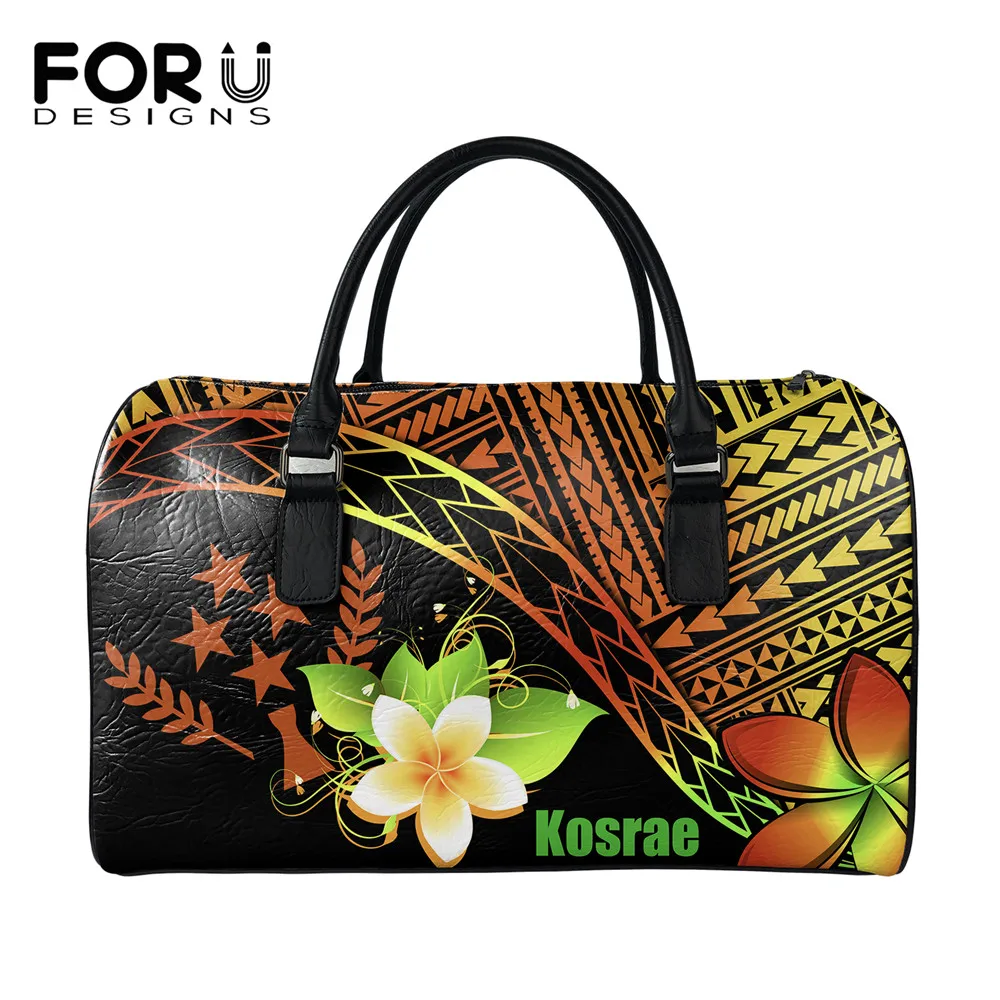 FORUDESIGNS Kosrae Plumeria Pattern Pu Leather Women Travel Duffel Bag Women Large Capacity Waterproof Travel Bag Luggage Bag
FORUDESIGNS Kosrae Plumeria Pattern Pu Leather Women Travel Duffel Bag Women Large Capacity Waterproof Travel Bag Luggage Bag
