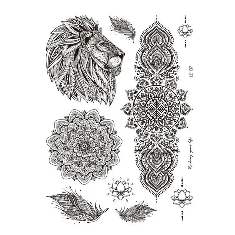 1pc Temporary Tattoos for Waterproof Tattoo Stickers 3D Black Lace Pattern Rose Peony Flower Girls Blossom Lady Shoulder DIY
1pc Temporary Tattoos for Waterproof Tattoo Stickers 3D Black Lace Pattern Rose Peony Flower Girls Blossom Lady Shoulder DIY