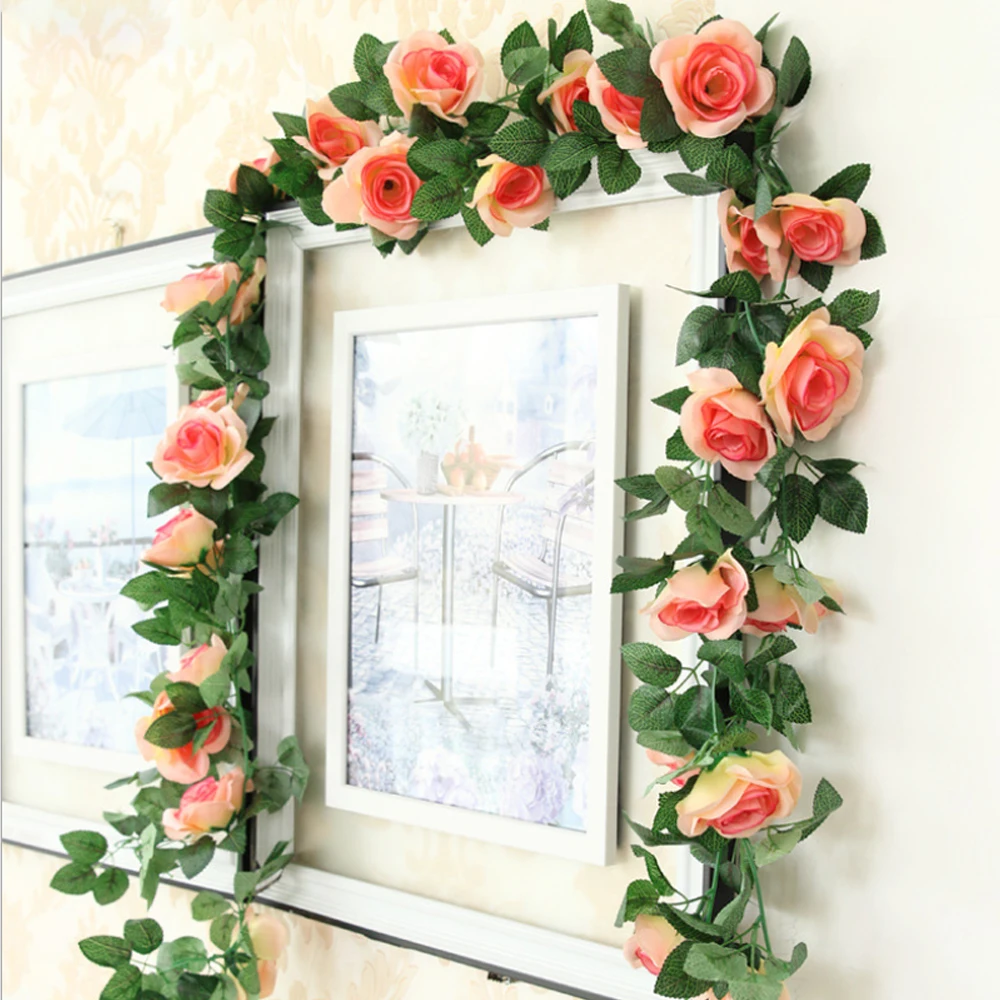 2.25M Fake Flowers Artificial Silk Rose Leaf Artificial -Vine Home Party Decor Wall Hanging String Romantic Wedding
2.25M Fake Flowers Artificial Silk Rose Leaf Artificial -Vine Home Party Decor Wall Hanging String Romantic Wedding