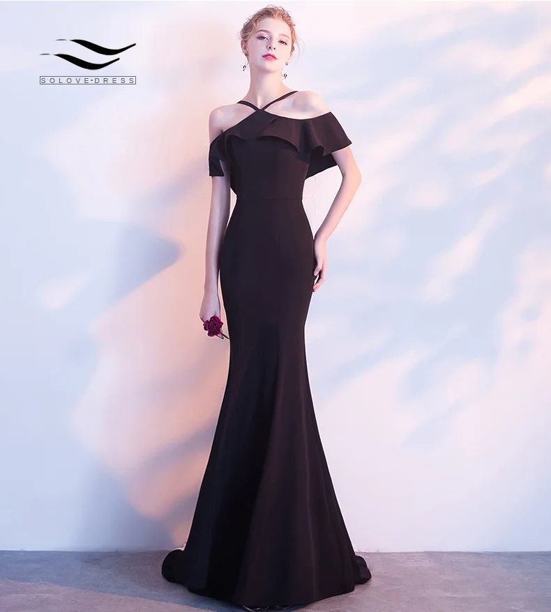 Solovedress Halter Fashion Mermaid Gown 2019 Long Chiffon Off the shoulder Ruffle Sleeves Party Plus Graduation Dress G710
Solovedress Halter Fashion Mermaid Gown 2019 Long Chiffon Off the shoulder Ruffle Sleeves Party Plus Graduation Dress G710