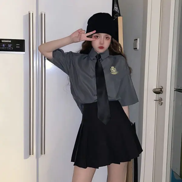 COOLFEL Japanese School Uniform Preppy Style Long/Short Sleeve Student Lady Girls High Waist JK Suit
COOLFEL Japanese School Uniform Preppy Style Long/Short Sleeve Student Lady Girls High Waist JK Suit