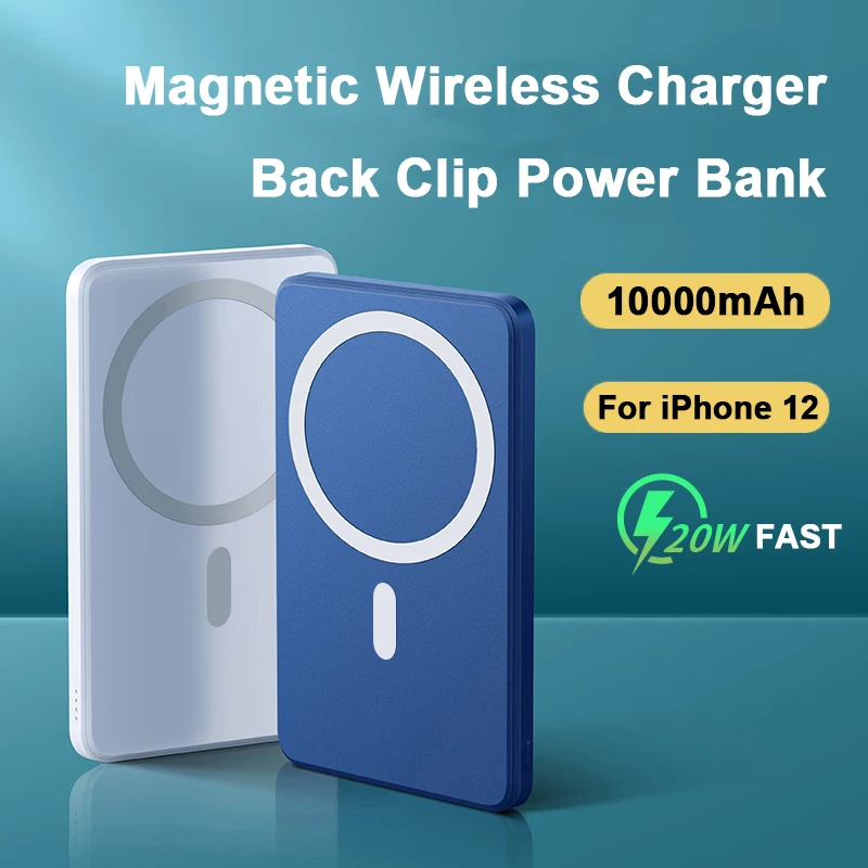 10000mAh Magnetic Wireless Power Bank 20W Fast Charging Treasure Universal External Auxiliary Battery Magnet Wireless Chargers
10000mAh Magnetic Wireless Power Bank 20W Fast Charging Treasure Universal External Auxiliary Battery Magnet Wireless Chargers