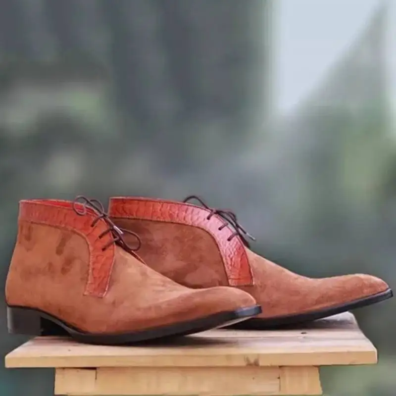 Men's PU Leather Elegant Carved Chelsea Lace Up Boots Classic Boots Ankle Men Boots Casual Fashion Winter Combat Boots KR040
Men's PU Leather Elegant Carved Chelsea Lace Up Boots Classic Boots Ankle Men Boots Casual Fashion Winter Combat Boots KR040