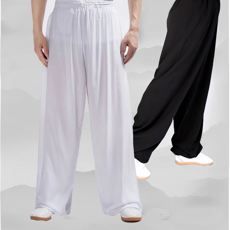 Китайские брюки Yiwutang из хлопка для боевых искусств и Тай Чи Униформа одежда кунг