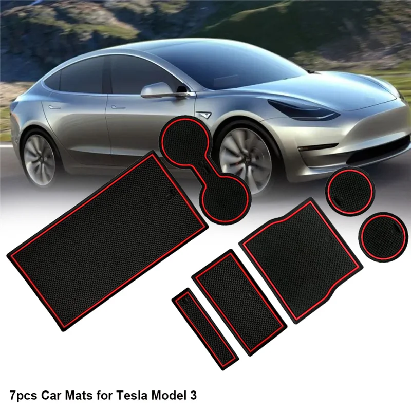 For Tesla Model 3 2007~2019 Gate Slot Pad Door Groove 7pcs/set Mat Car Interior Decorative Center Console Cup Holder Accessories
For Tesla Model 3 2007~2019 Gate Slot Pad Door Groove 7pcs/set Mat Car Interior Decorative Center Console Cup Holder Accessories