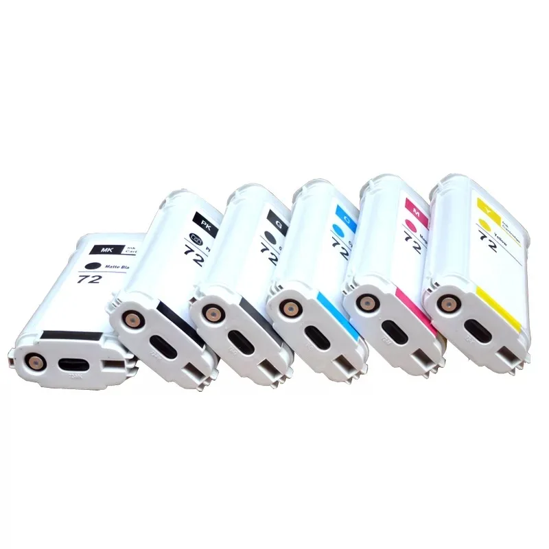 High Quality Ink 72 Full 130ML Ink Cartridge with Chip for HP T610 T620 T770 T790 T795 T1100 T1120 T1200 T1300 T2300
High Quality Ink 72 Full 130ML Ink Cartridge with Chip for HP T610 T620 T770 T790 T795 T1100 T1120 T1200 T1300 T2300