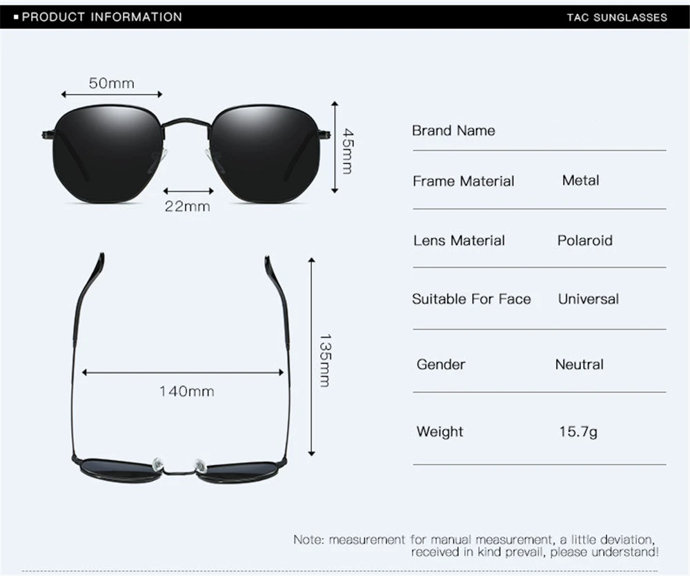 Fashion Polarized Sunglasses Dazzling UV Protection Unisex Driving Sun Glasses
Fashion Polarized Sunglasses Dazzling UV Protection Unisex Driving Sun Glasses
