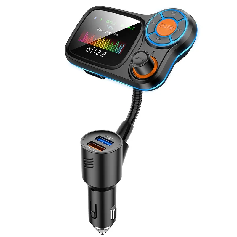 Беспроводной FM-передатчик Bluetooth для автомобиля, цветной экран, беспроводной автомобильный радиоадаптер с зарядкой QC3.0 и 2.4A
Беспроводной FM-передатчик Bluetooth для автомобиля, цветной экран, беспроводной автомобильный радиоадаптер с зарядкой QC3.0 и 2.4A