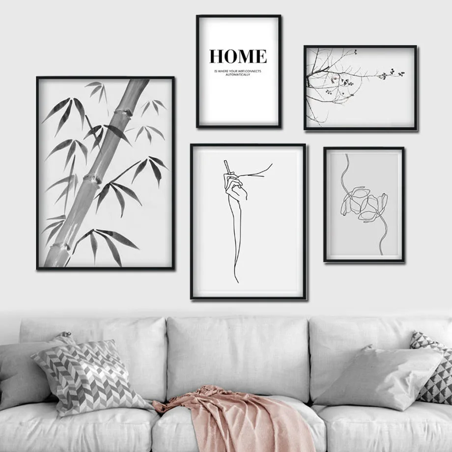 Flower Bamboo Branch Black White Wall Art Canvas Painting Nordic Posters And Prints Plants Wall Pictures For Living Room Decor
Flower Bamboo Branch Black White Wall Art Canvas Painting Nordic Posters And Prints Plants Wall Pictures For Living Room Decor