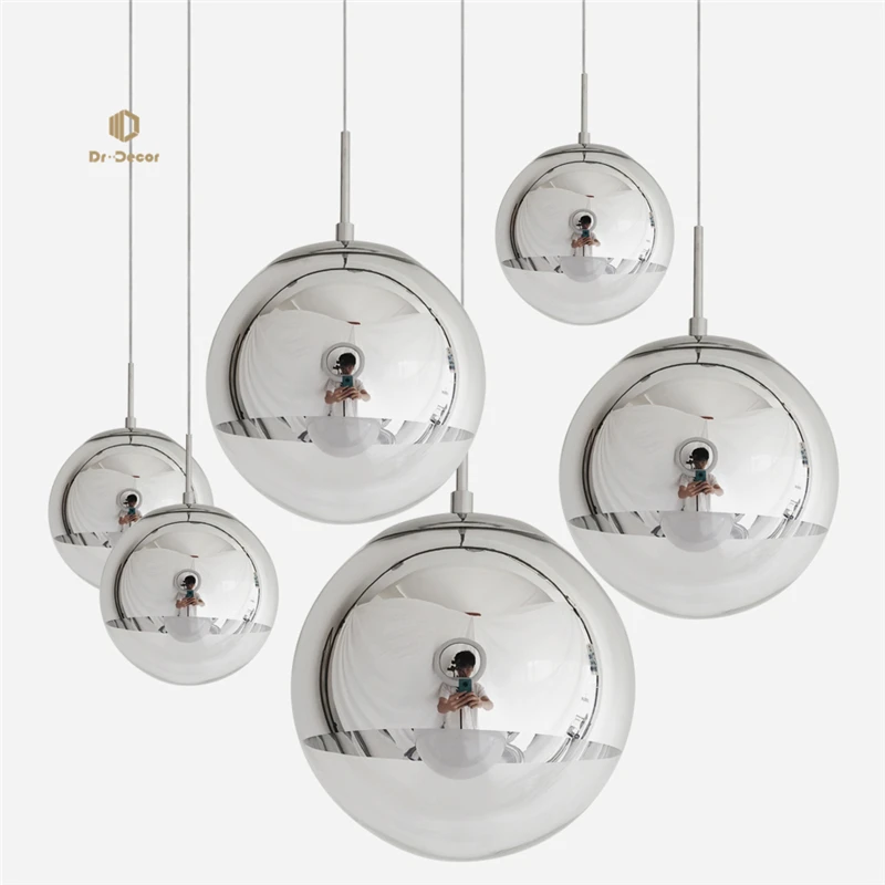 Nordic Led Pendant Lights Fixtures Silver Glass Ball Pendant Lamp for Living Room Kitchen Luminaire Restaurant Home Decor Lights
Nordic Led Pendant Lights Fixtures Silver Glass Ball Pendant Lamp for Living Room Kitchen Luminaire Restaurant Home Decor Lights