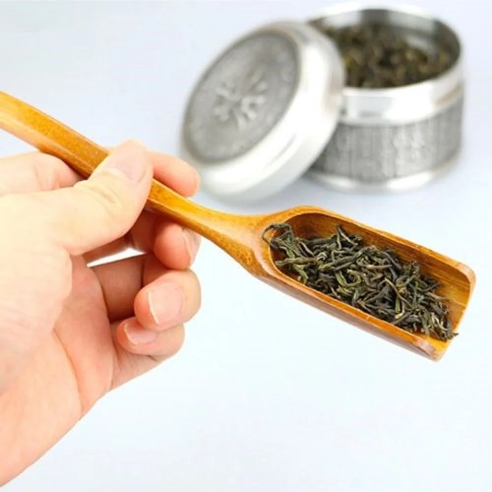 Фото Бамбуковые солнечные очки ручной работы чайная ложка для чая "Китайский кун