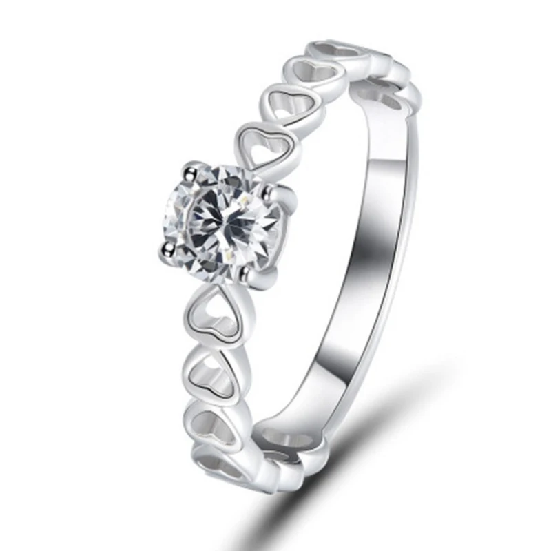 Classical Trendy Claer Crystal Silver Color Ring for Women Anniversary Party Wedding Jewelry Gift
Classical Trendy Claer Crystal Silver Color Ring for Women Anniversary Party Wedding Jewelry Gift