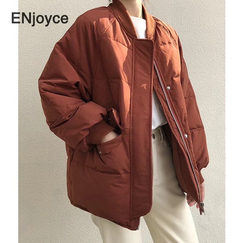 2020 Winter New Women Thick Coat Stand Collar Women Baseball Jacket Oversize Loose Coat Outerwear Female Warm Streetwear
2020 Winter New Women Thick Coat Stand Collar Women Baseball Jacket Oversize Loose Coat Outerwear Female Warm Streetwear