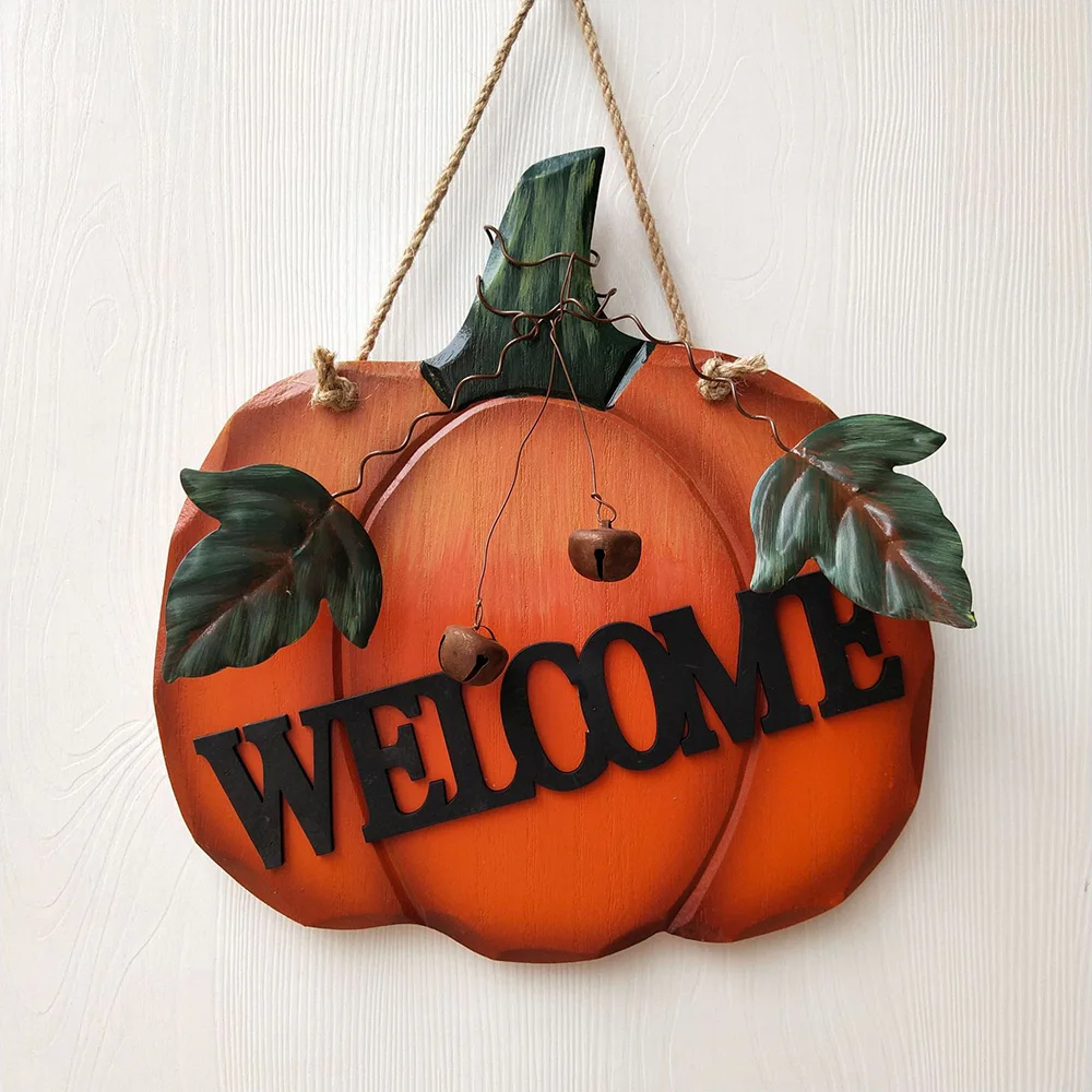 Thanksgiving Halloween Wall Hanging Porch Front Door Entrance Plaque Wood Pumpkin Home Decoration Welcome Sign Harvest Fall
Thanksgiving Halloween Wall Hanging Porch Front Door Entrance Plaque Wood Pumpkin Home Decoration Welcome Sign Harvest Fall