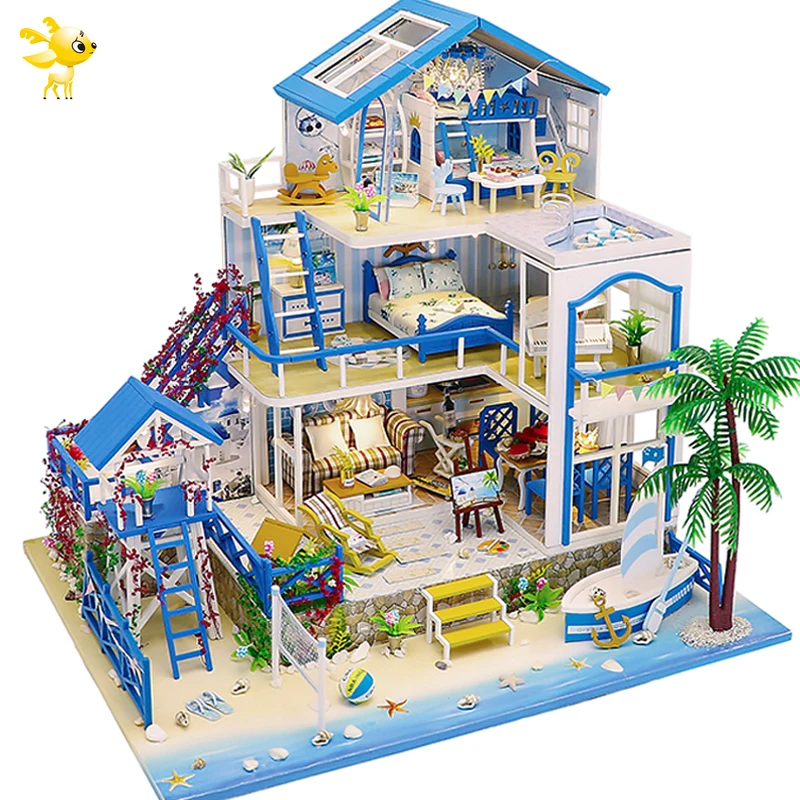 Семейный кукольный домик «сделай сам», деревянные кукольные дома, миниатюрный кукольный домик, комплект мебели, музыкальный светодиодный д...
Семейный кукольный домик «сделай сам», деревянные кукольные дома, миниатюрный кукольный домик, комплект мебели, музыкальный светодиодный д...