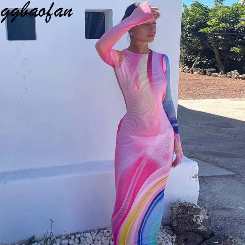 Сексуальное модное Сетчатое Прозрачное платье Ggbaofan с открытой спиной, Клубные Вечерние наряды для женщин, элегантные платья с длинным рука...
Сексуальное модное Сетчатое Прозрачное платье Ggbaofan с открытой спиной, Клубные Вечерние наряды для женщин, элегантные платья с длинным рука...