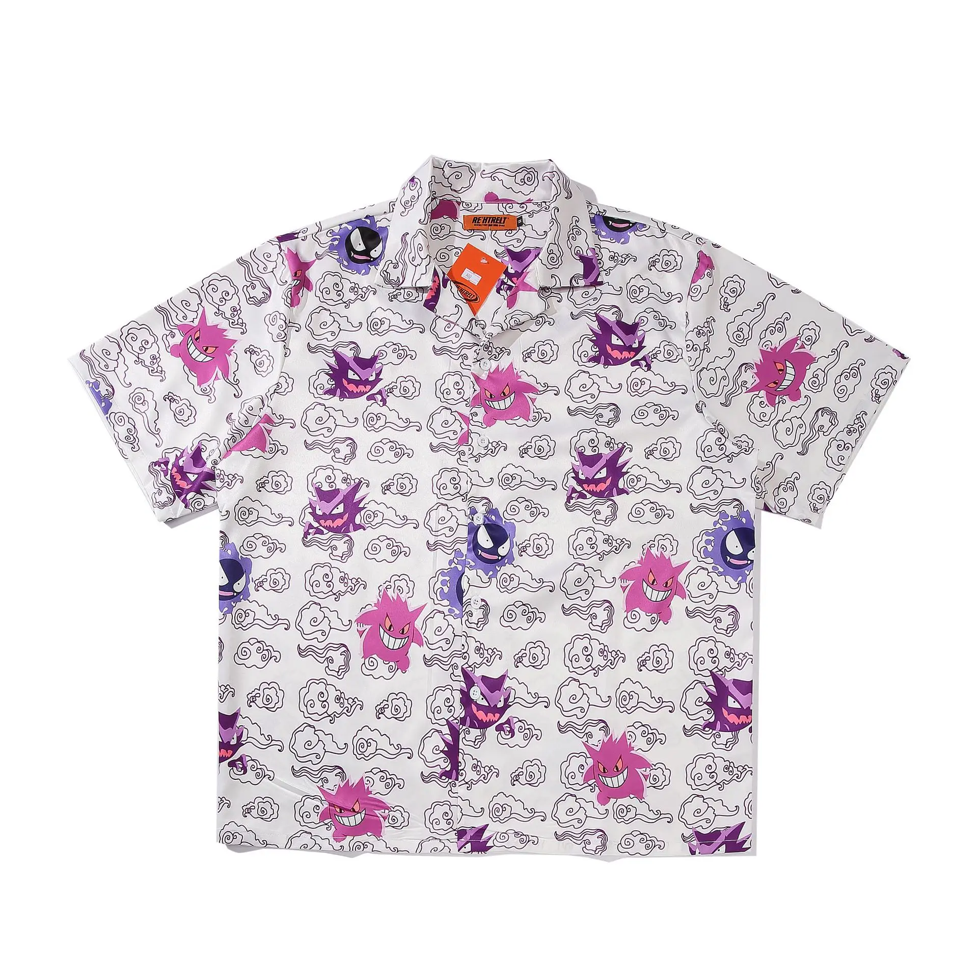 Cartoon Personality Demon Printing Shirts Men And Women Hip Hop High Street Harajuku Beach Holiday Breathable Short Sleeve Tops
Cartoon Personality Demon Printing Shirts Men And Women Hip Hop High Street Harajuku Beach Holiday Breathable Short Sleeve Tops
