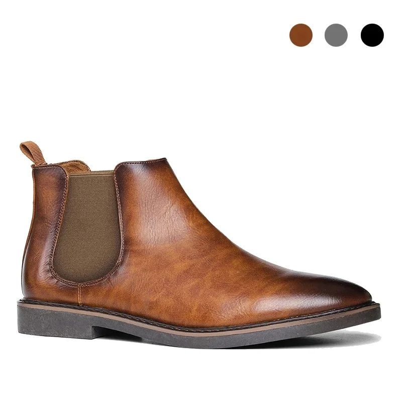 3 Colors Chelsea Winter Men's Boots Shoes Work Boots Fashion Designer Shoes Non-Slip Genuine Leather Boots for Men
3 Colors Chelsea Winter Men's Boots Shoes Work Boots Fashion Designer Shoes Non-Slip Genuine Leather Boots for Men