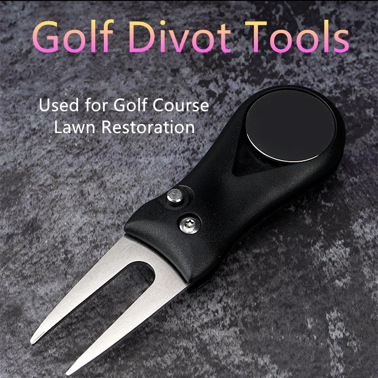 ABS Plastic Golf Folding Handle Accessories Golf Divot Tools Spring Stainless Steel Ball Fork Lawn Repair Tool
ABS Plastic Golf Folding Handle Accessories Golf Divot Tools Spring Stainless Steel Ball Fork Lawn Repair Tool