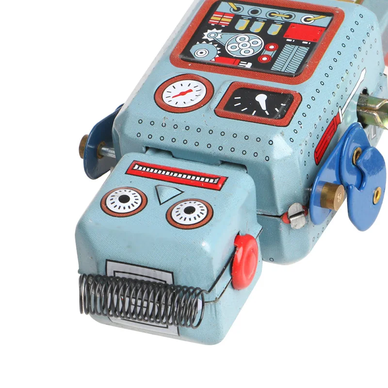 Vintage Mechanical Clockwork Wind Up Walking Robot Tin Toy Kids Gift Collection Wholesale Dropshipping
Vintage Mechanical Clockwork Wind Up Walking Robot Tin Toy Kids Gift Collection Wholesale Dropshipping