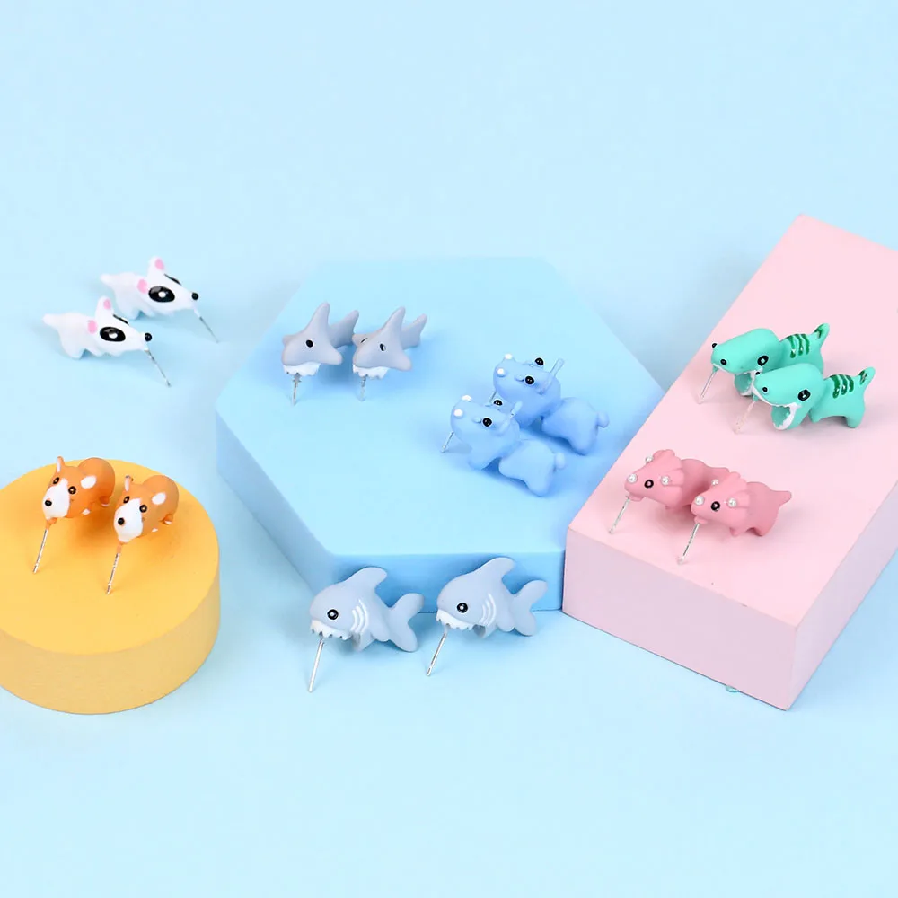 Fashion Simple Cute Pig Animal Soft Clay Drop Earrings Girls Ear Jewelry Little Dinosaur For Women Cartoon Earring Gift
Fashion Simple Cute Pig Animal Soft Clay Drop Earrings Girls Ear Jewelry Little Dinosaur For Women Cartoon Earring Gift